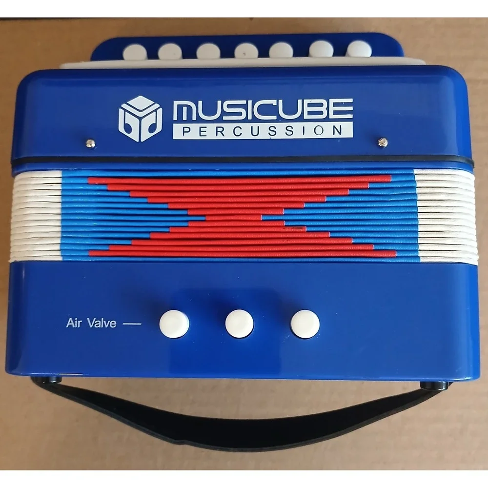 Accordion Instrument Toys 10 Keys Button‎ Small Accordion Music Kids NEW #Toy26